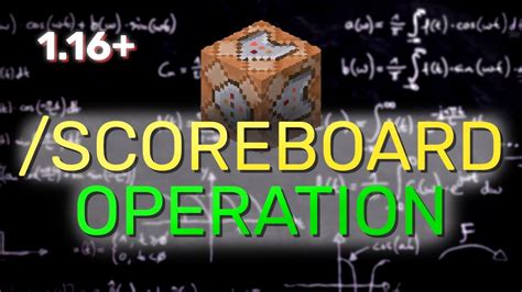 minecraft scoreboard command|Minecraft Scoreboard Operation Tutorial [1.16.